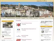 Tablet Screenshot of mairie-tourrettes-83.fr
